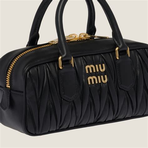 miu miu shopping bag matelasse|Black Matelassé Nappa Leather Bag .